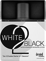 Devoted Creations White 2 Black Supre Advanced Bronzer Tanning Lotion, 8.5 Ounce