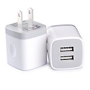 Wall Charger, Vifigen 2-Pack USB 2.1AMP Universal Power Home Travel Wall Charger Dual Port Plug for iPhone 7/7 plus 6...