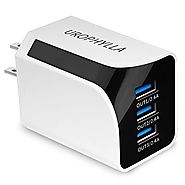 Wall Charger,UROPHYLLA USB Wall Charger 36W 7.2A 3-Port Multi-Port USB Charger for iPhone 7/6s/6 Plus, iPad, Samsung ...