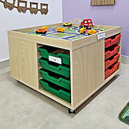 Play Table With Tray & Caster Wheel at Cheapest Price @ Moon Kids Home