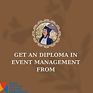 Graduate with a diploma in event management