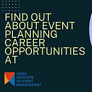 Event planning career opportunities are burgeoning in today's world