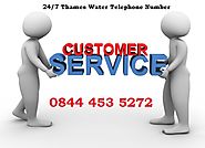 24/7 Thames Water Telephone Number 0844 453 5272