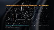 A Comprehensive Guide to Buying Used Cars Near Me