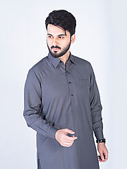 Steel Grey Shalwar Kameez | Dandy Designs