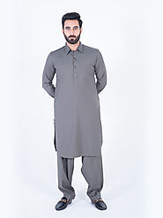 Spanish Grey Shalwar Kameez | Dandy Designs