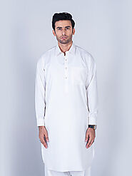 Pearl White Shalwar Kameez | Dandy Designs