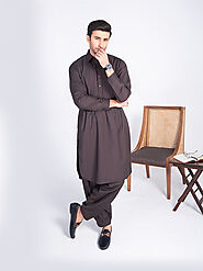 Coffee Brown Shalwar Kameez | Dandy Designs