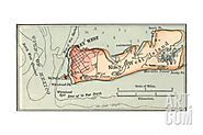 Inset Map of Key West Island, Florida Giclee Print at Art.com