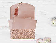 Pink Shimmery Screen Printed Indian Wedding Invitations - A2zWeddingCards
