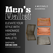 Shop Quality Handmade Leather Wallets by A. McDonald Shoemakers