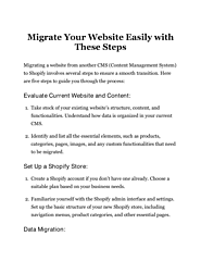 Migrate Your Website Easily with These Steps