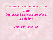 Propose Day Images Quotes Shayari