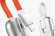 Thino: Fastest iPhone Charger with Built-in Battery & Double-Sided USB