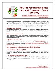 How ProDentim Ingredients Help with Plaque and Tooth Sensitivity