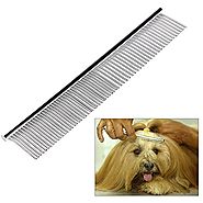 Dog Comb, Itery Pet Grooming Tools-deshedding Brush Stainless Steel Dog Comb with High Quality