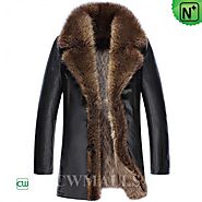 CWMALLS® Custom Raccoon Fur Lined Coats CW836059