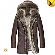 CWMALLS® Fargo Fur Trimmed Sheepskin Parka CW877159