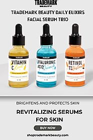 Try Trademark Beauty Daily Elixirs Facial Serum Trio