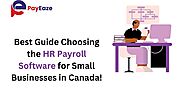 HR Payroll Software Selection for Small Canadian Businesses!