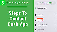 Steps to Contact Cash App Support