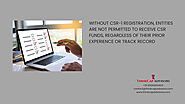 A Complete Guide to CSR-1 Registration for CSR Funding in India