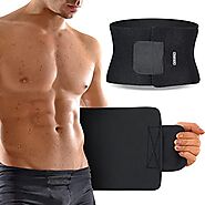Ohuhu Waist Trimmer, Adjustable Neoprene Ab Trainer Belt for Back Support, Sweat Wrap, Sweat Enhancer, Fits Up to 40 ...