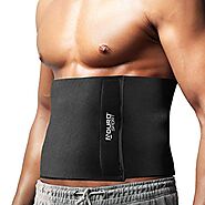 Aduro Waist Trainer for Men Women 12" Sweat Belt Waist Trimmer Stomach Slimming Body Shaper Exercise Equipment Adjust...