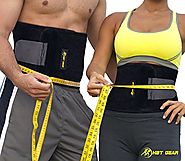 Waist Trimmer Belt to Sweat Your Abs by HBT Gear; Best Waist Trainer for Men & Women - - FREE BONUS