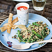 Quinoa Salad with Sugar Snap Peas