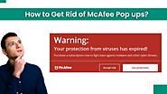 How to Get Rid of McAfee Pop ups?