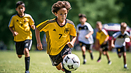 Youth soccer player on a local youth soccer team.