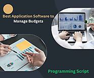 What Application Software Is Used To Manage Data Like Budgets?