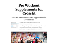 Pre Workout Supplements for Crossfit