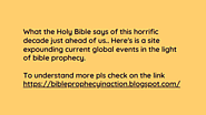 Website at https://www.instagram.com/bibleprophecyinaction/