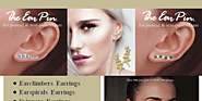 Shop Designer Ear Pin Earrings Online in USA and Canada