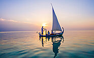 Sundown sailboat