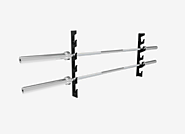 Wall barbell rack