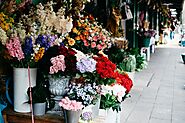 Flower Market's Burst of Colors and Aromas