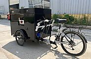 Food Bike Cart to Cook Waffle & Crepe