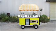 Electric Hot Dog Vending Cart Hand Push Cart