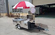 Hot Dog Cart with Grill and Fryer