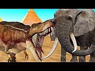 Dinosaur Attacks Gaint Elephant | Dinosaurs Vs Elephant Animal Fights