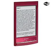Sony PRS-T1 Pearl Red 6" eBook Reader with Wi-Fi