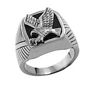 Steel Eagle Ring