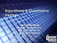 Algorithmic & quantitative trading webinar