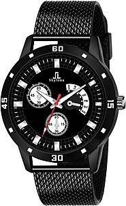 Analog watch for men | SKYLONA (black) – HalfPe