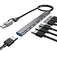 Portronics Mport 7 USB Hub (7-in-1), Multiport Adapter – HalfPe