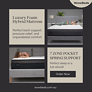 Redefine your Sleep Quality with Wowbeds Queen Mattress in a Box