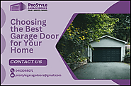 Choosing the Best Garage Door for Your Home